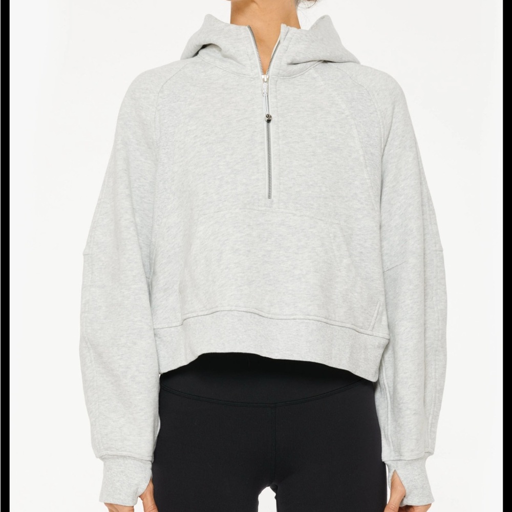 lululemon athletica Gray Half-Zip Hoodie